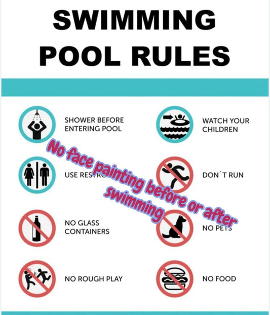 Face Painting at Swimming & Pool Parties